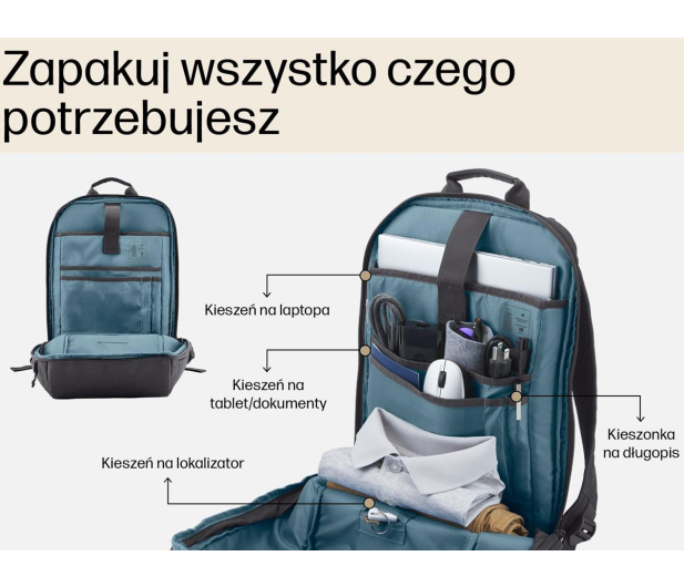 HP Travel 18l 15,6″ niebieski - 1505014 - zdjęcie 3